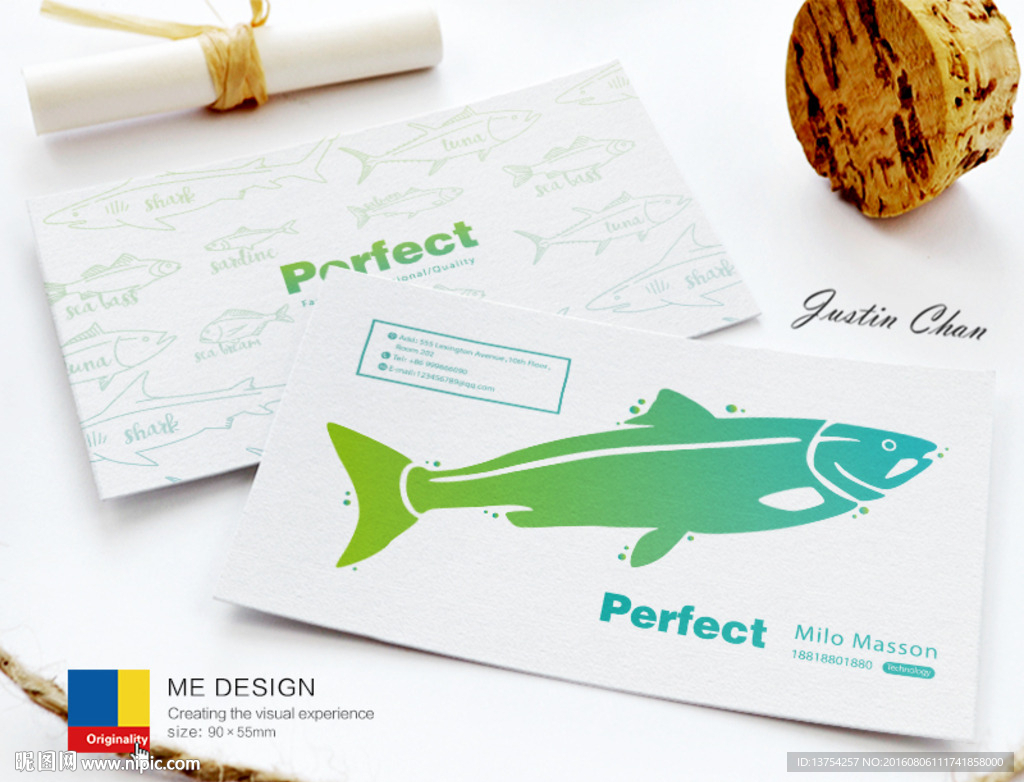 高档水族馆名片 海鲜名片