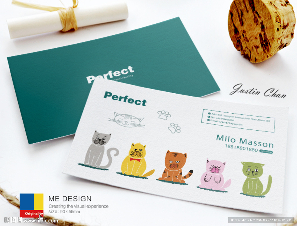 宠物名片 高档名片 猫