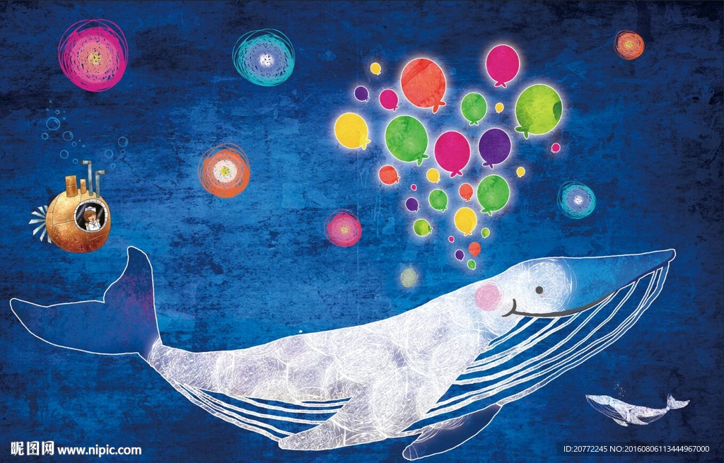 鲸鱼壁画