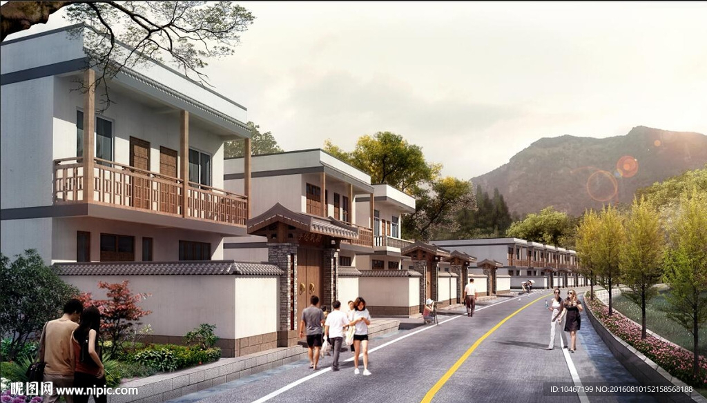 民房立面效果图