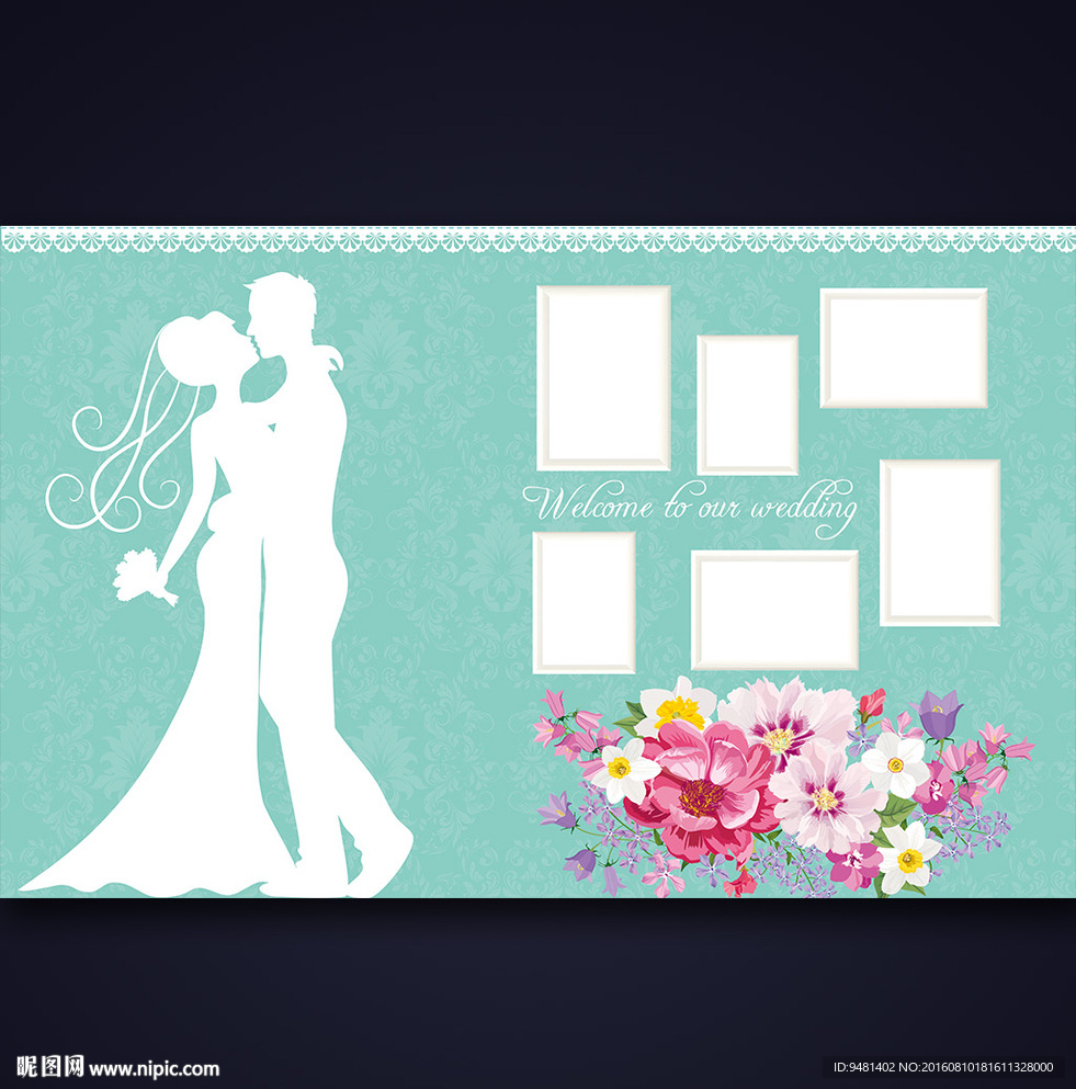 蒂芙尼婚礼照片墙