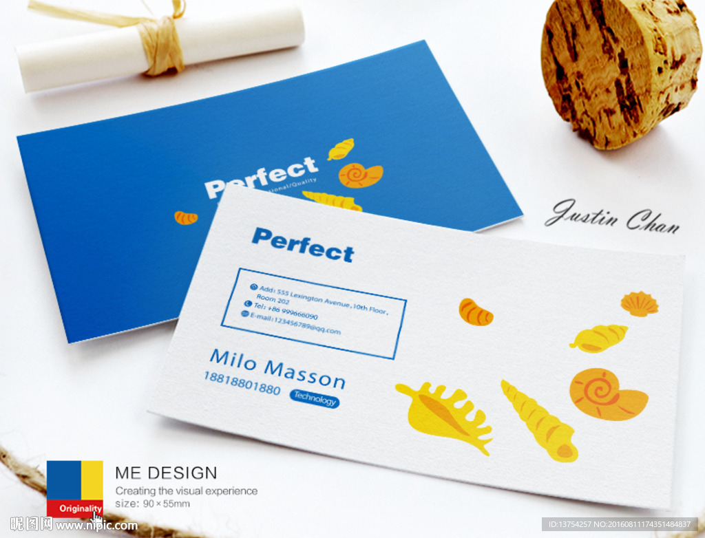 高档海鲜名片 饰品名片