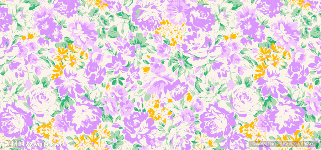 壁纸布料花纹背景无缝拼接