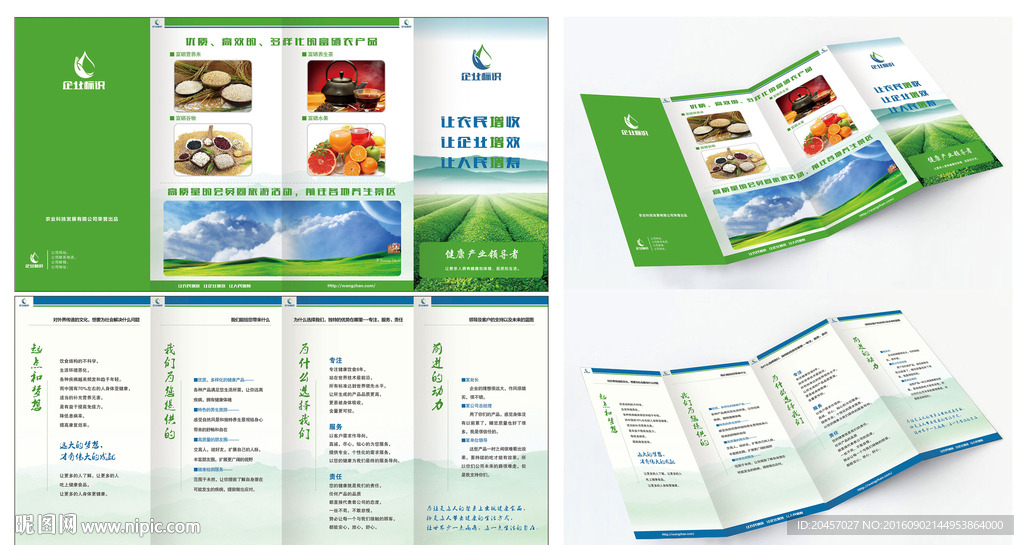 企业宣传四折页设计