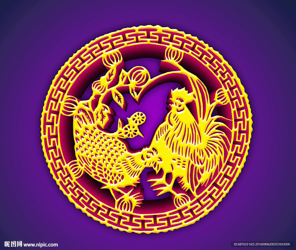 2017年鸡年大吉鸡年元素