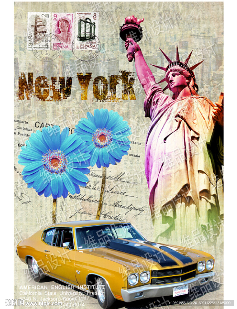 欧美风格装饰画