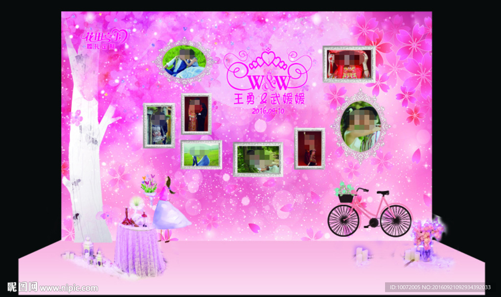 婚礼樱花主题 樱花背景