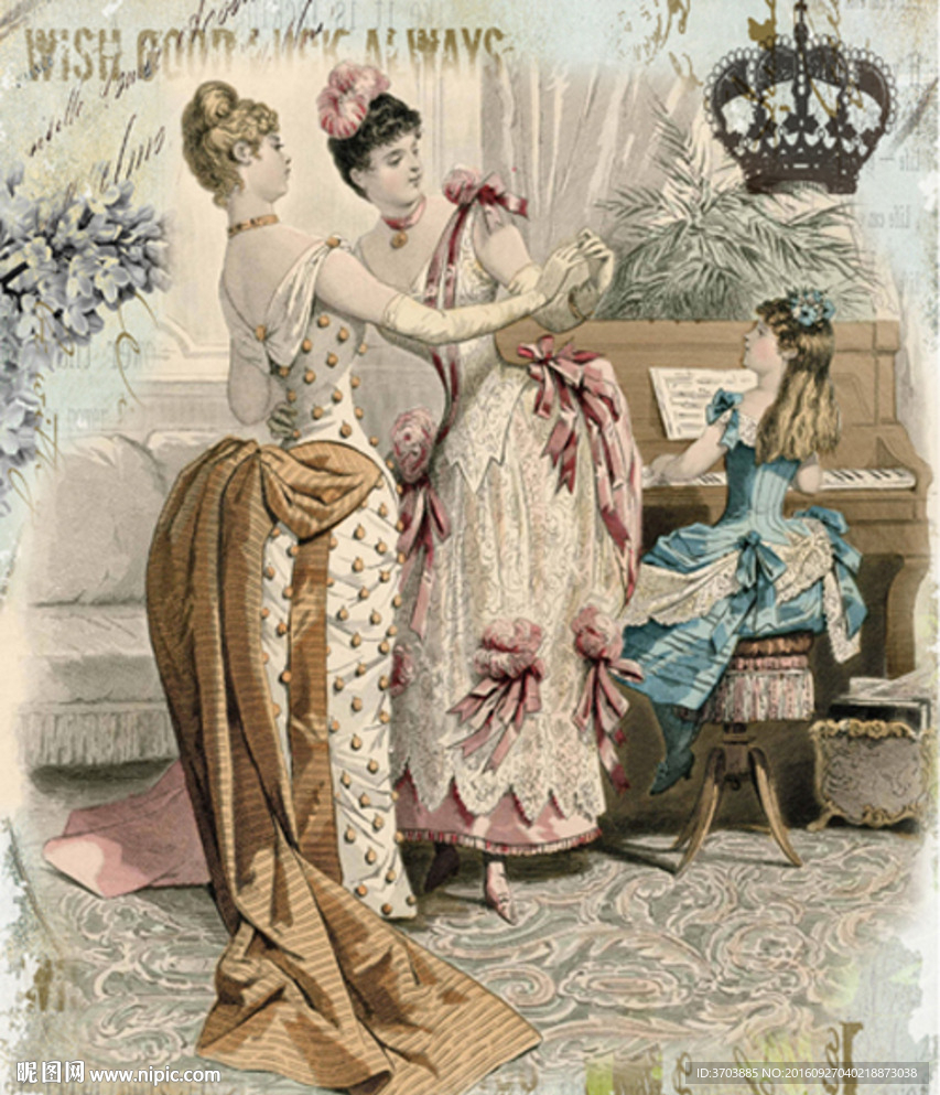 欧美风格怀旧人物