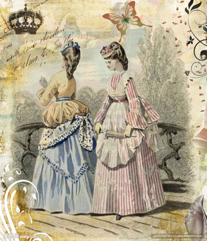 欧美风格复古美女