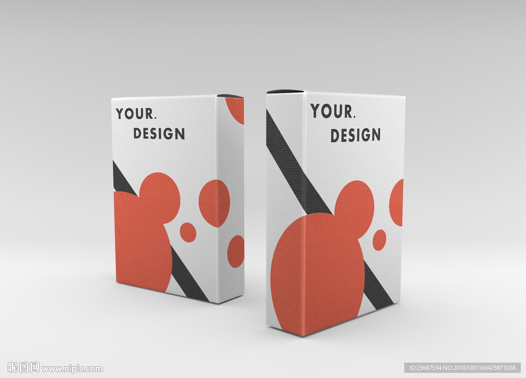 包装贴图效果图