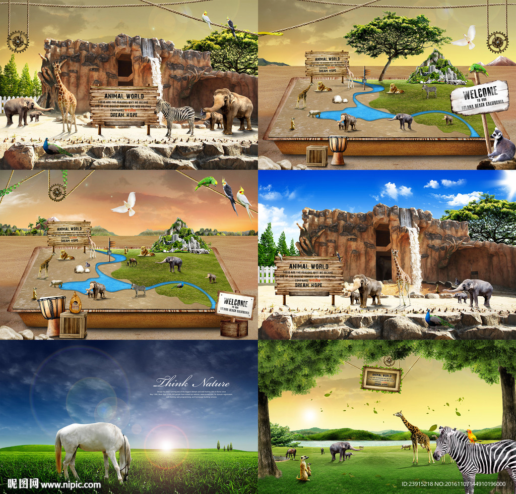 动物园马戏团广告