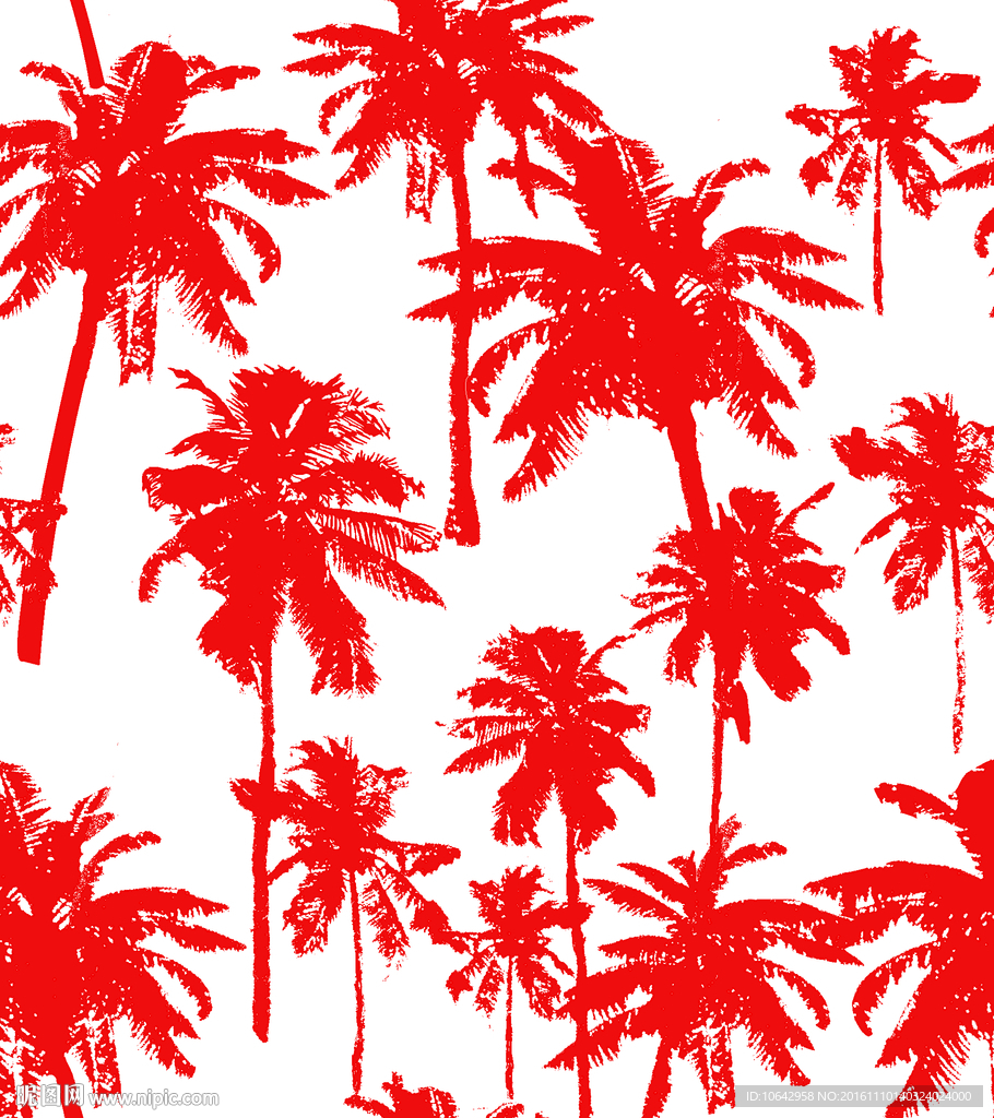 椰树背景底纹 分层