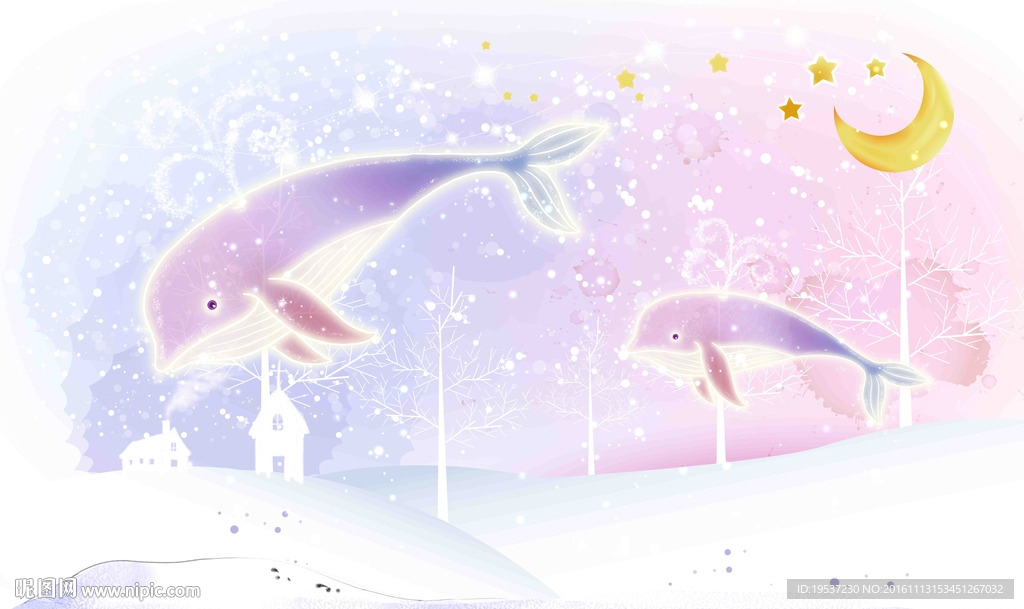 梦幻海洋卡通绘画