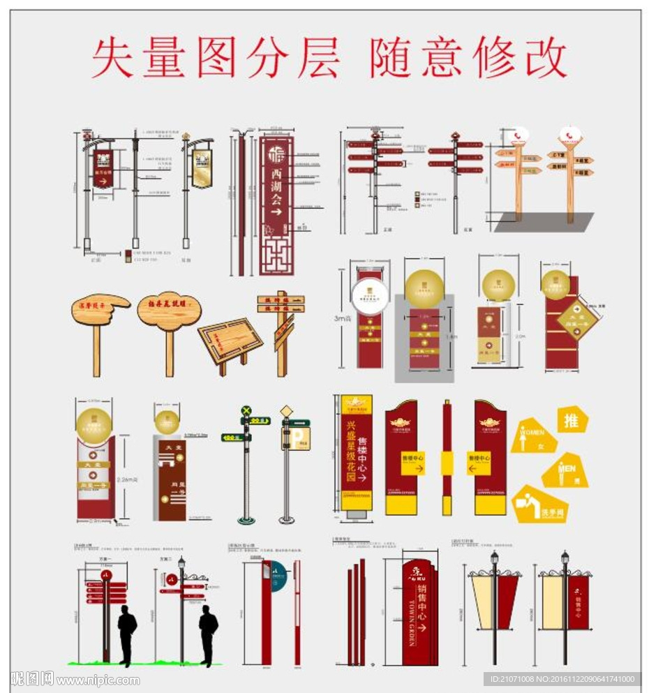 小区视导牌 房地产导视