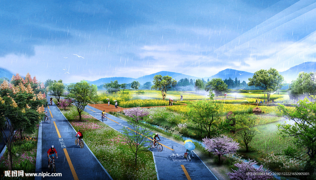 道路提升过农田效果图