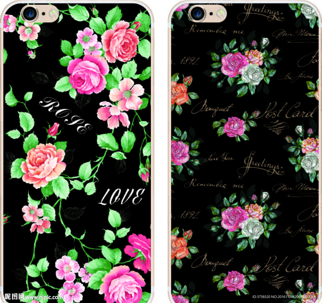 彩绘手机壳 时尚  花纹 打印