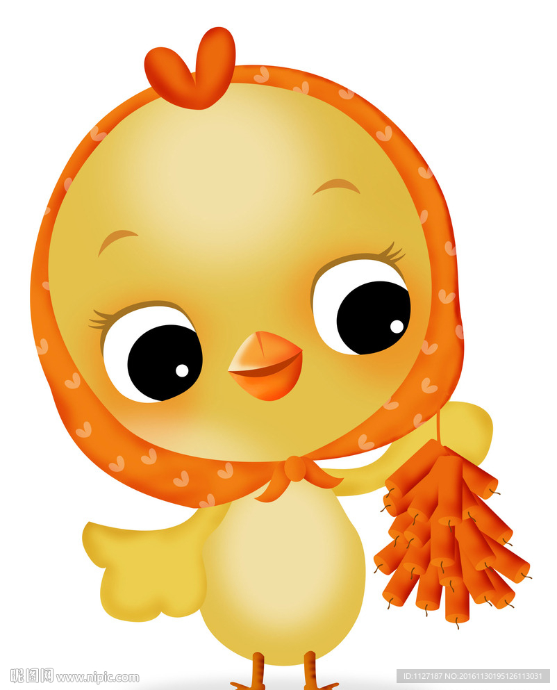 2017年鸡年卡通小鸡PSD