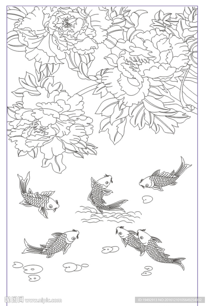 牡丹鱼 芙蓉花 鱼