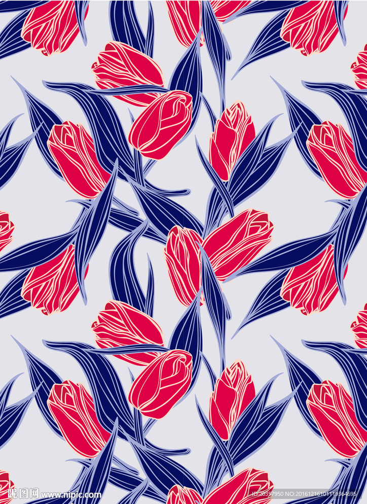 花苞图案 女装花卉图案