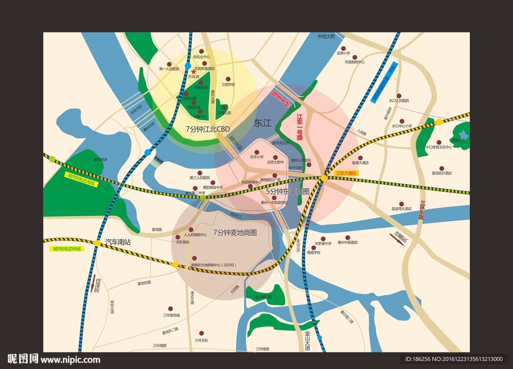 惠州区域图区位图