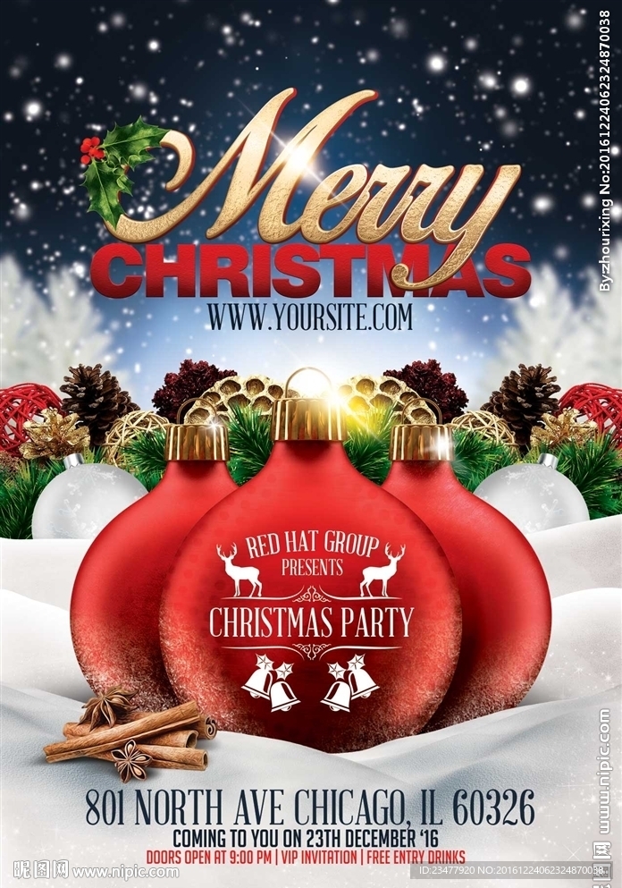 圣诞节海报