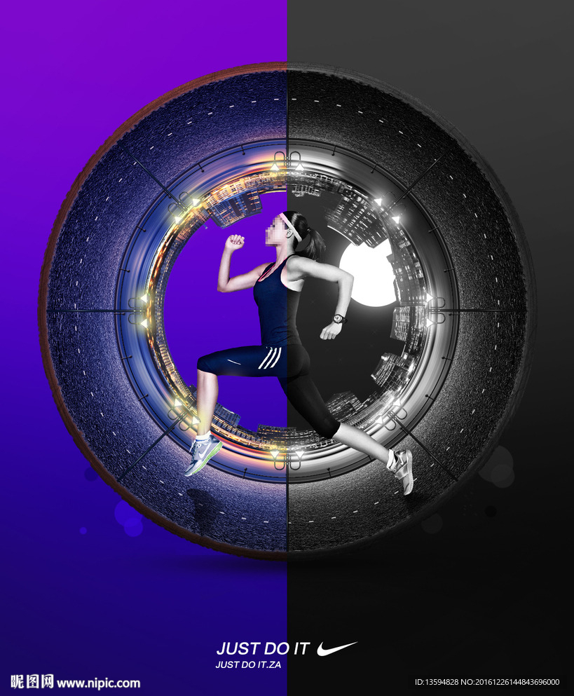 耐克跑步海报