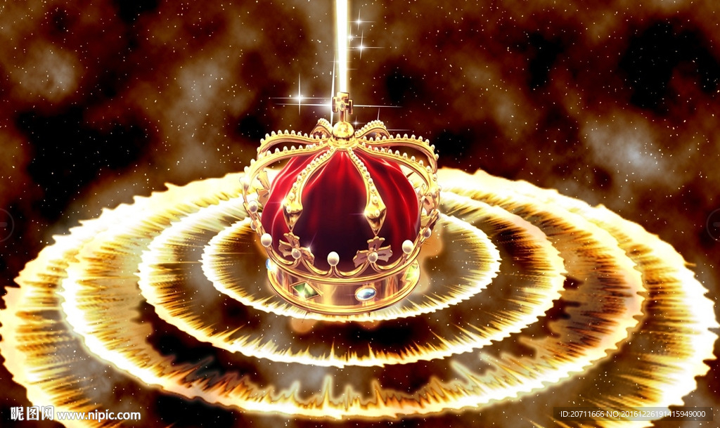 震撼爆炸皇冠元素 抽象创意