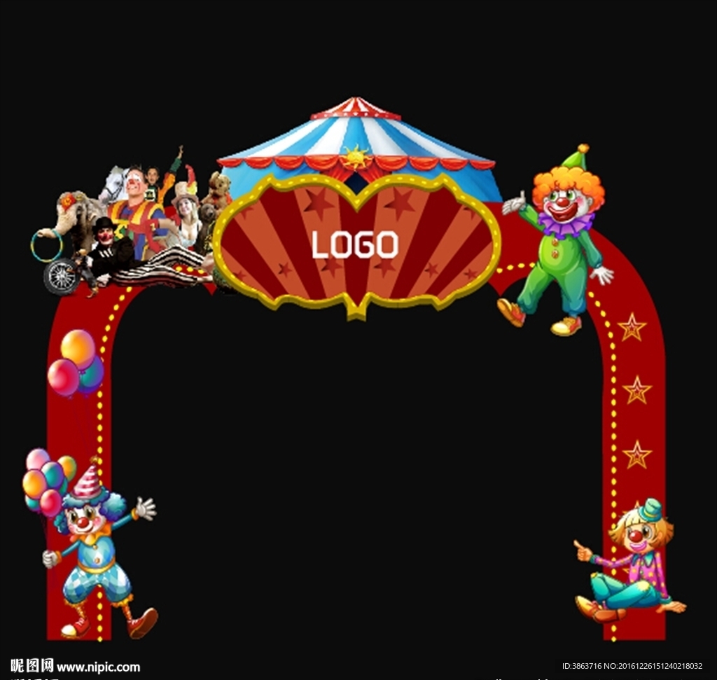 卡通异形门  马戏团异形门