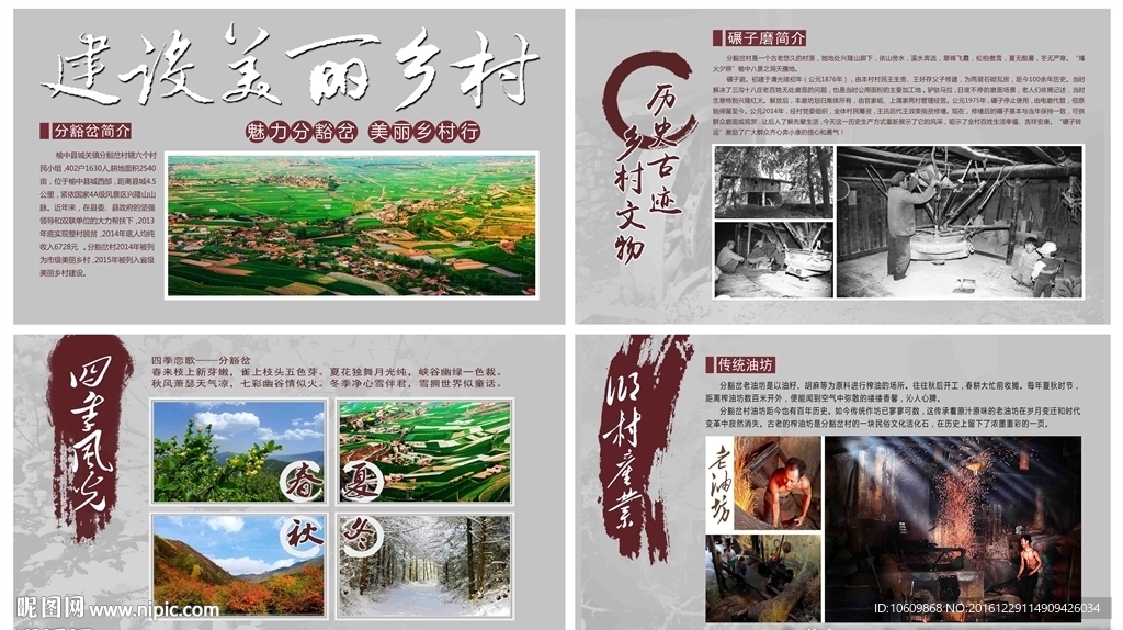 美丽乡村文化墙展板