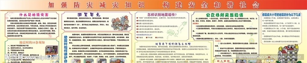 社区地震宣传