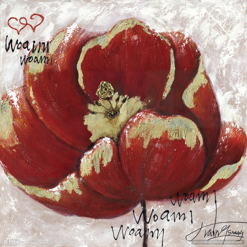 花卉 油画 装饰画 静物 欧美