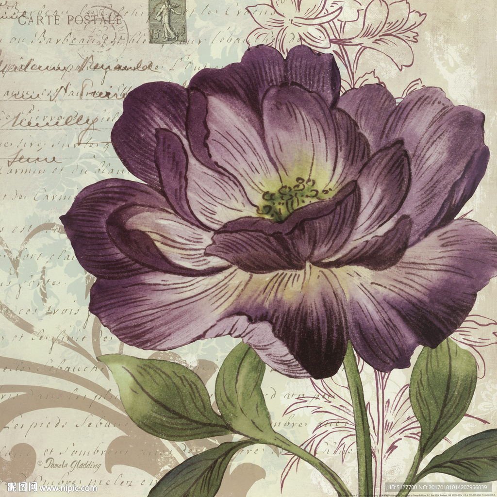 花卉 油画 装饰画 静物 欧美