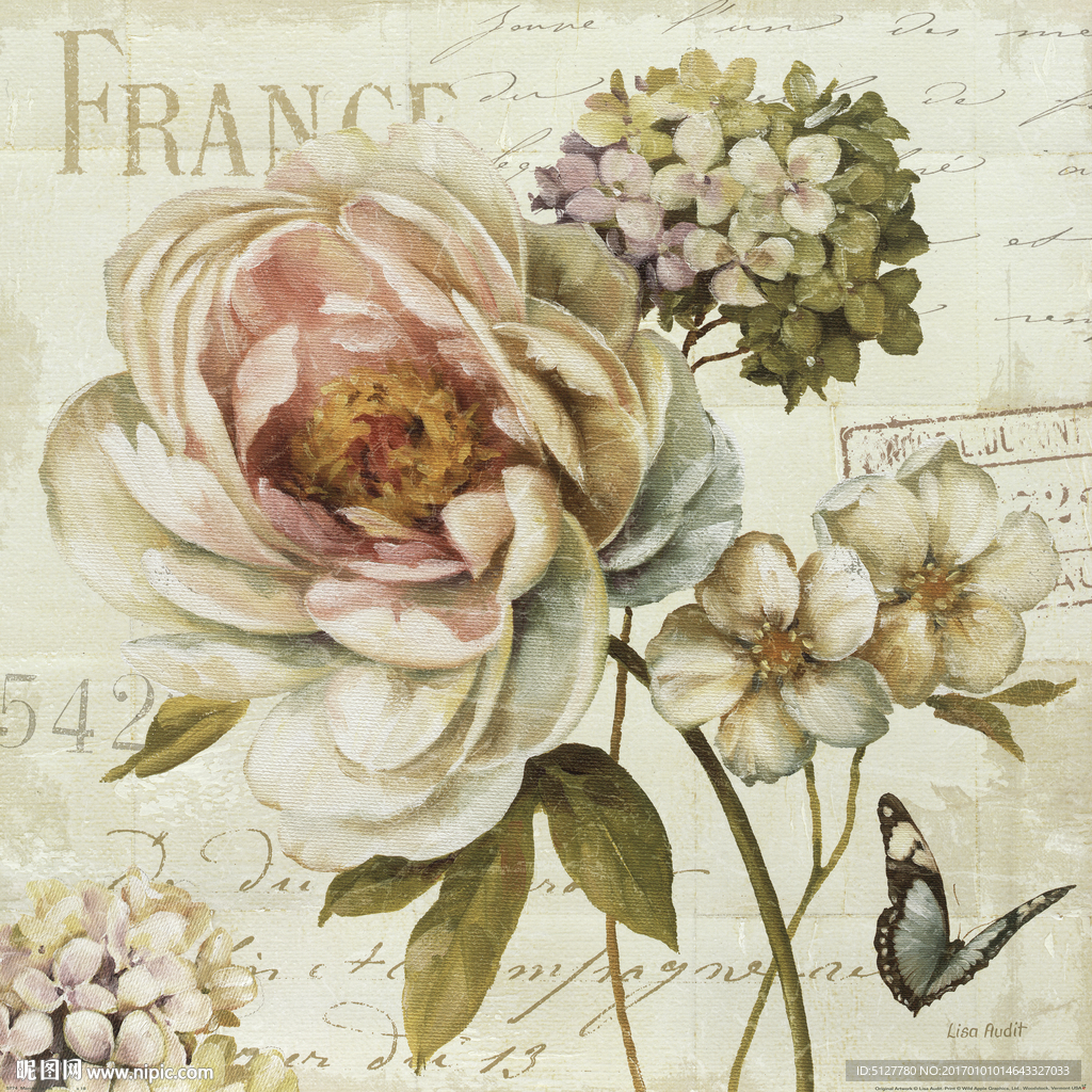 花卉 油画 装饰画 静物图片