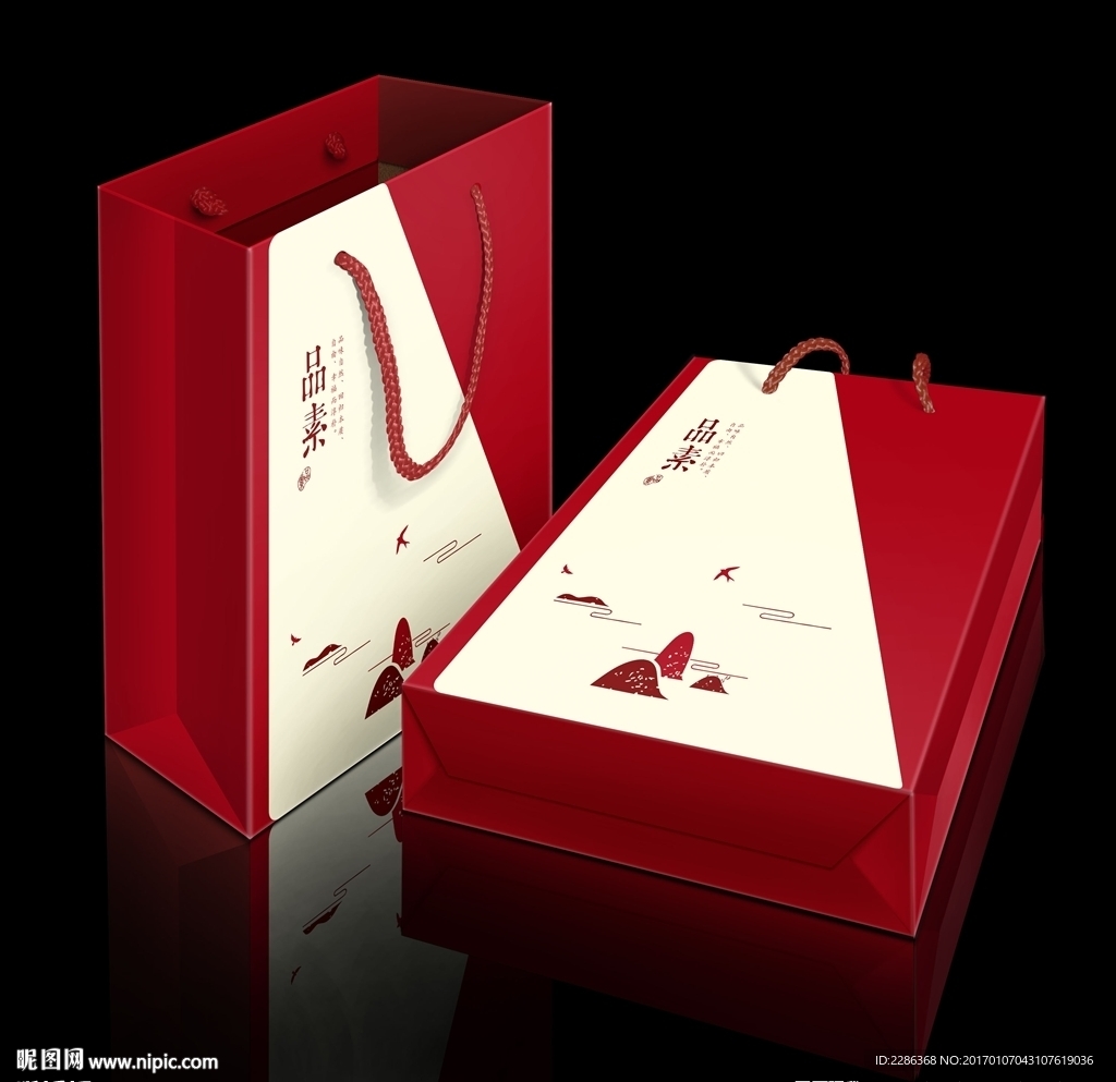 茶叶手提袋效果图