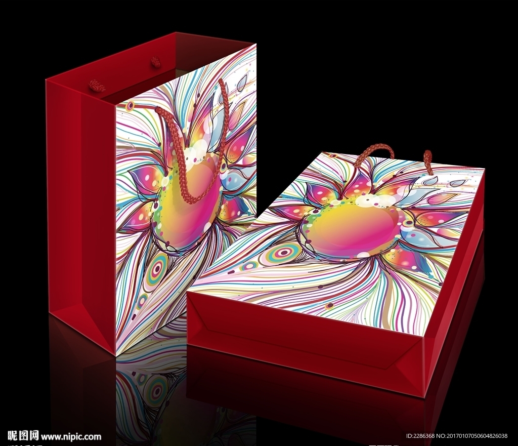 礼品手提袋效果图