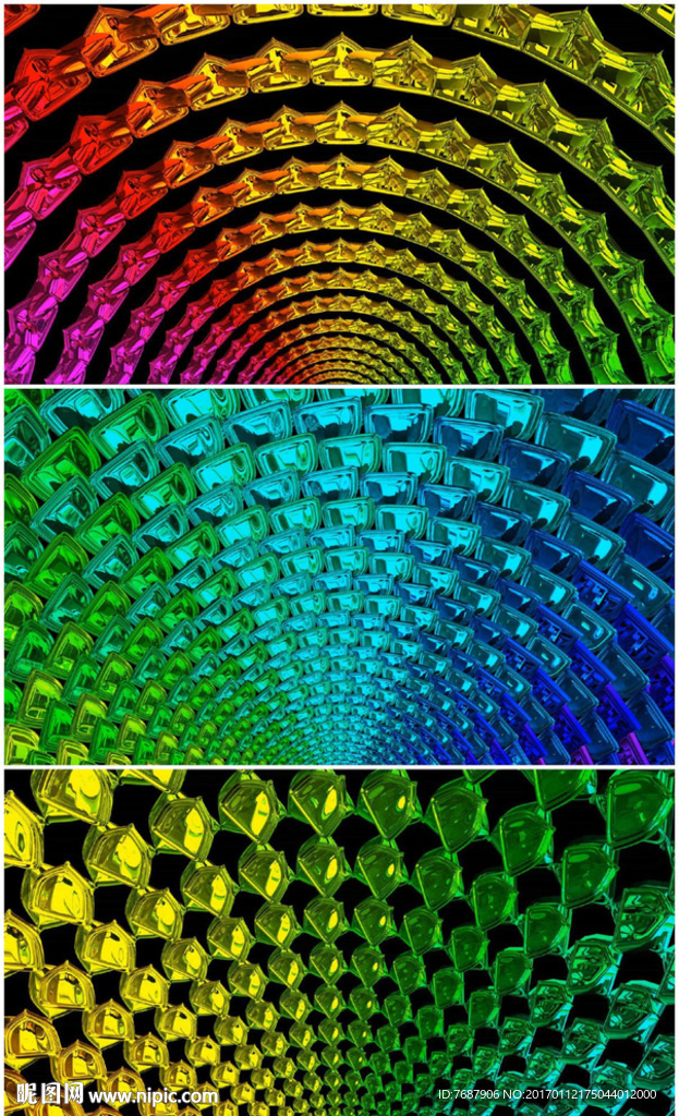 旋转彩色 春晚背景