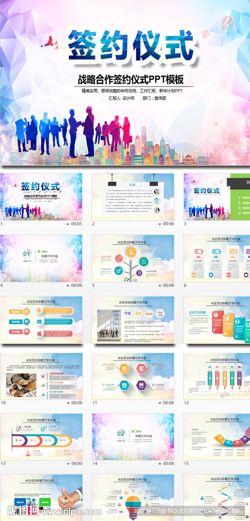 商务贸易战略合作签约仪式PPT