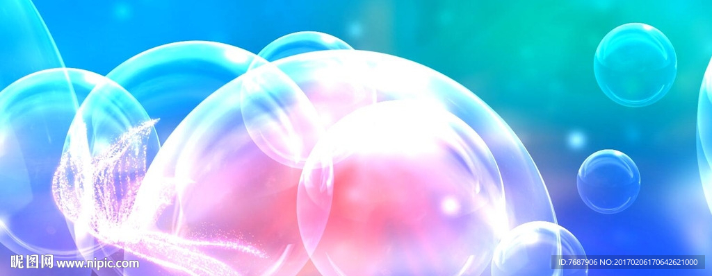 蓝色气泡