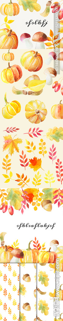 手绘水彩插画贺卡