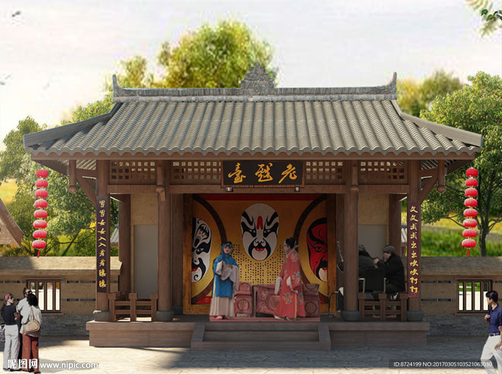 川西古戏台模型（有材质）