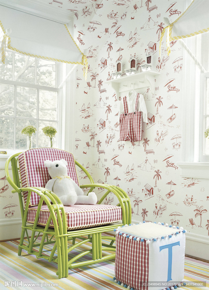 墙纸效果图psd分层