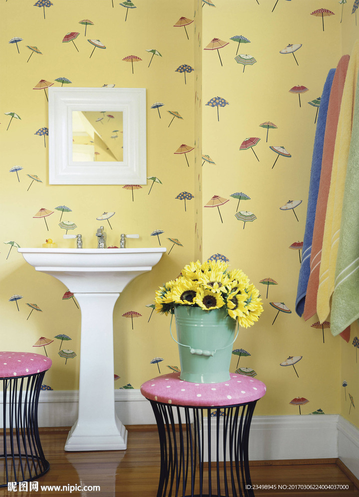 墙纸效果图psd分层