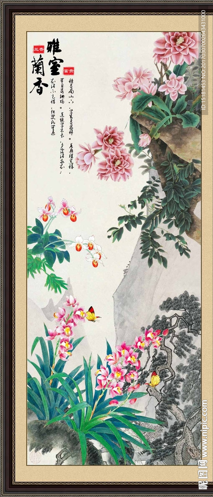 花鸟图 雅室兰香