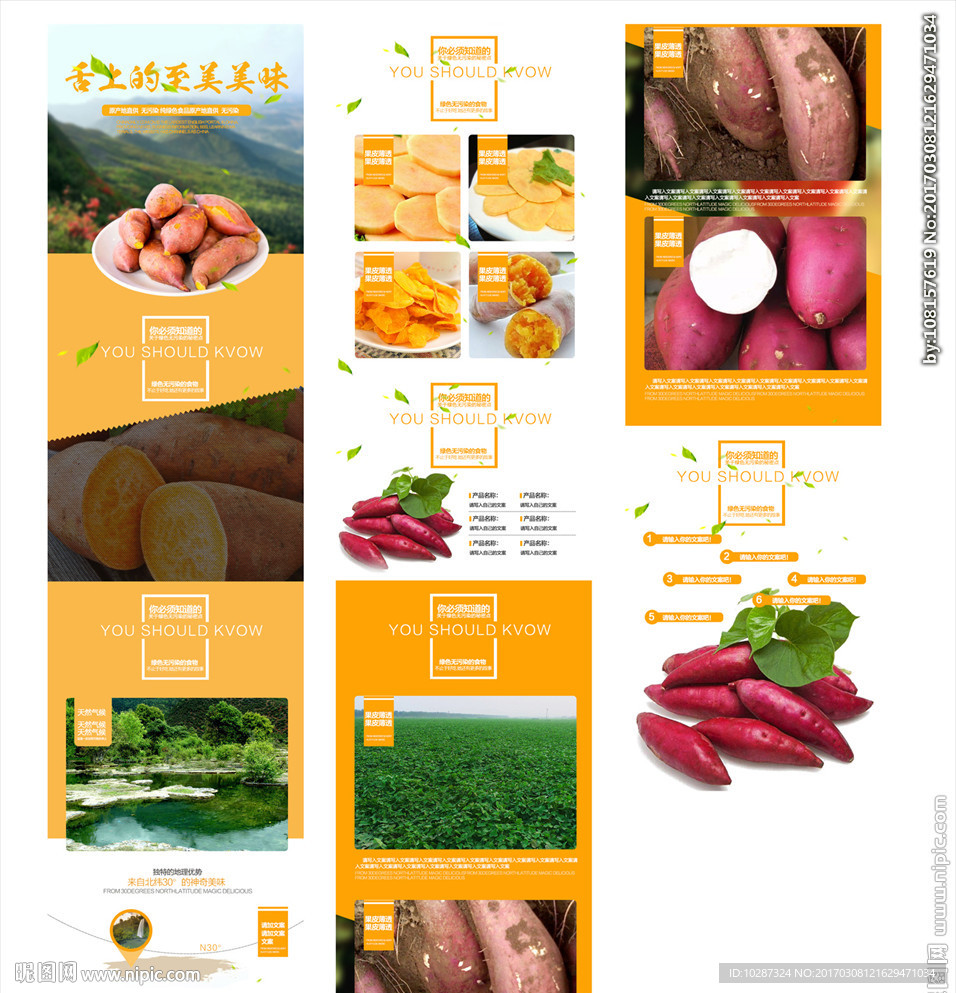 大气红薯等生鲜通用详情