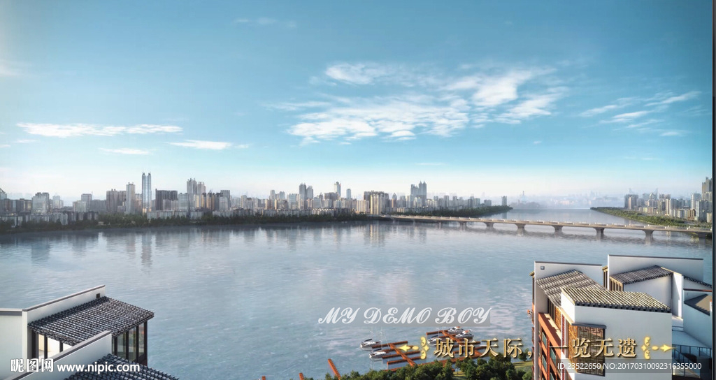 阳台望江房动画场景