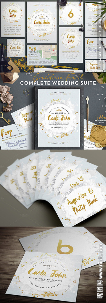 婚庆婚礼请柬桌卡邀请卡片模版