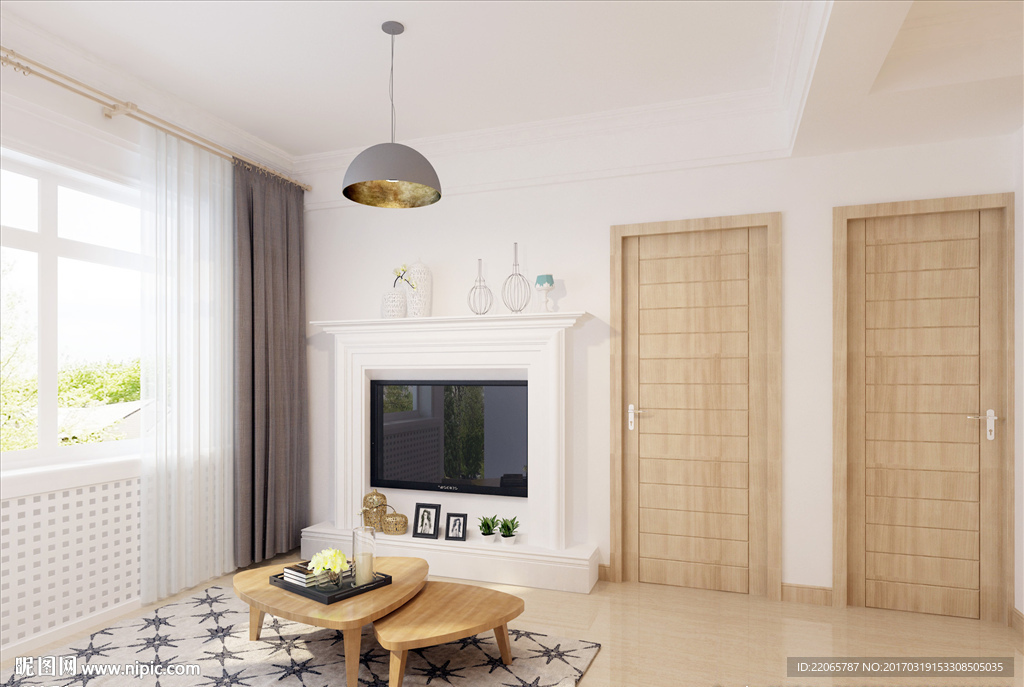 北欧风格小客厅