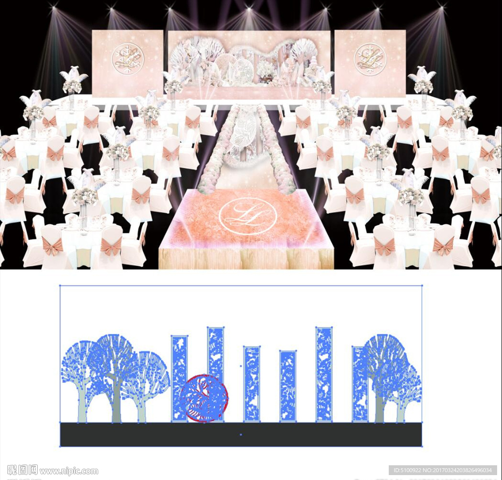 粉色公主风主题婚礼