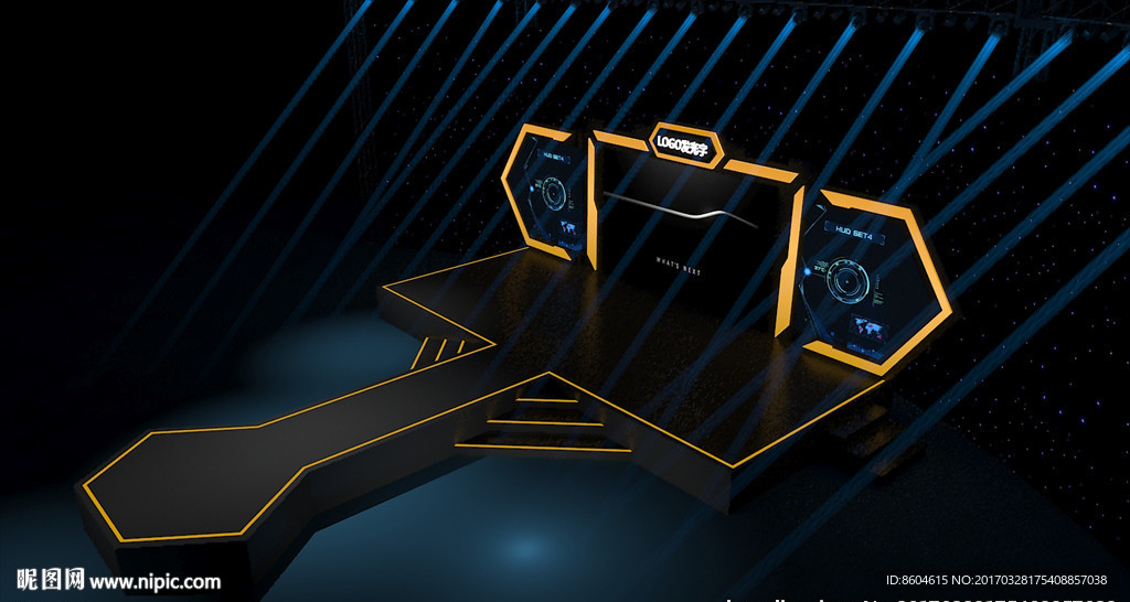 高端科技类发布会活动3D舞台