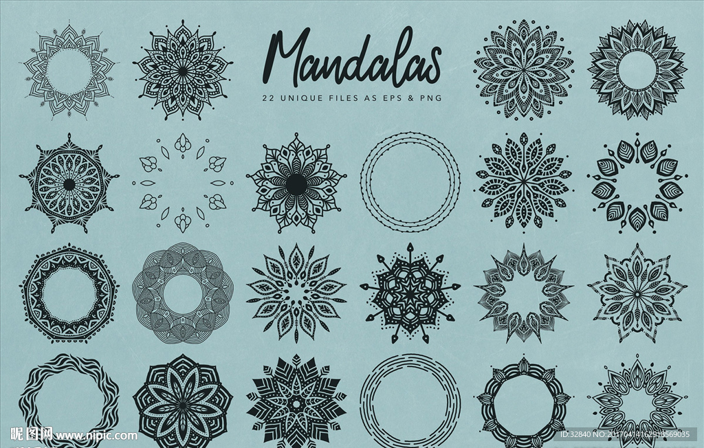 黑白 印花 植物 底纹 素材